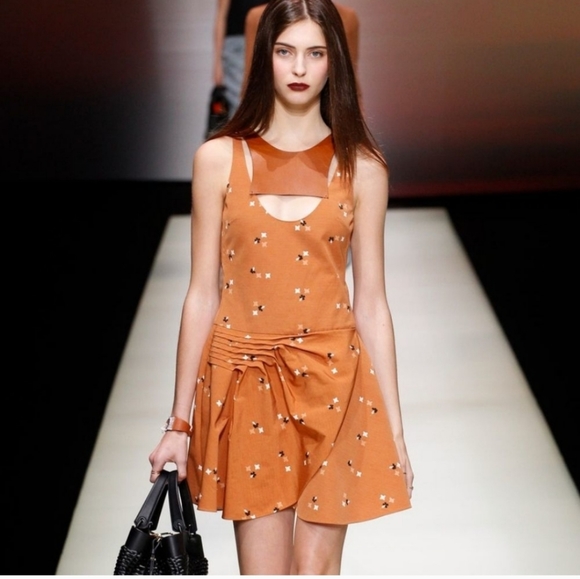 Emporio Armani Dress (burnt orange) - Picture 3 of 7